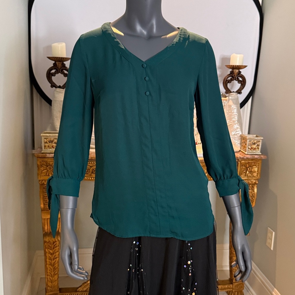 Elegant Teal Blouse